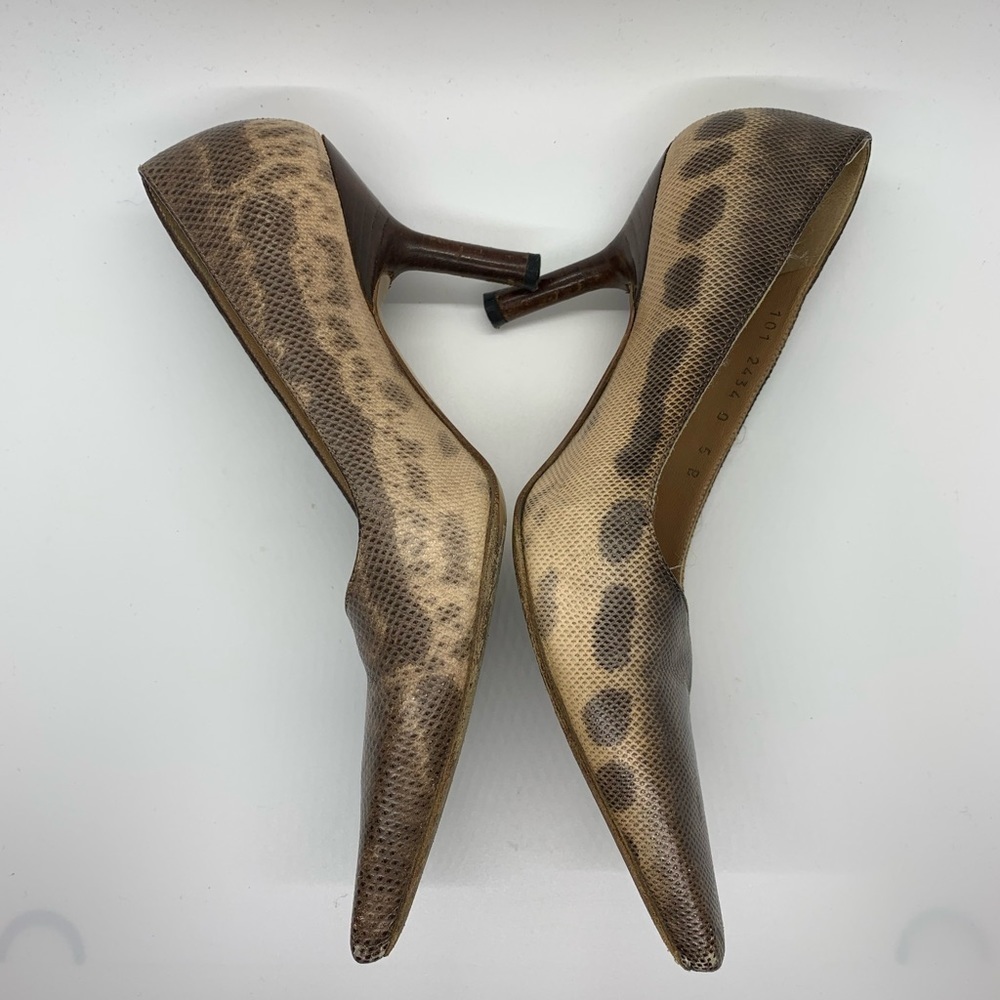 Gucci Brown and Tan Heels
